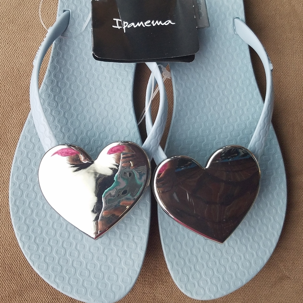 Ipanema Heart Wave Flip Flops
